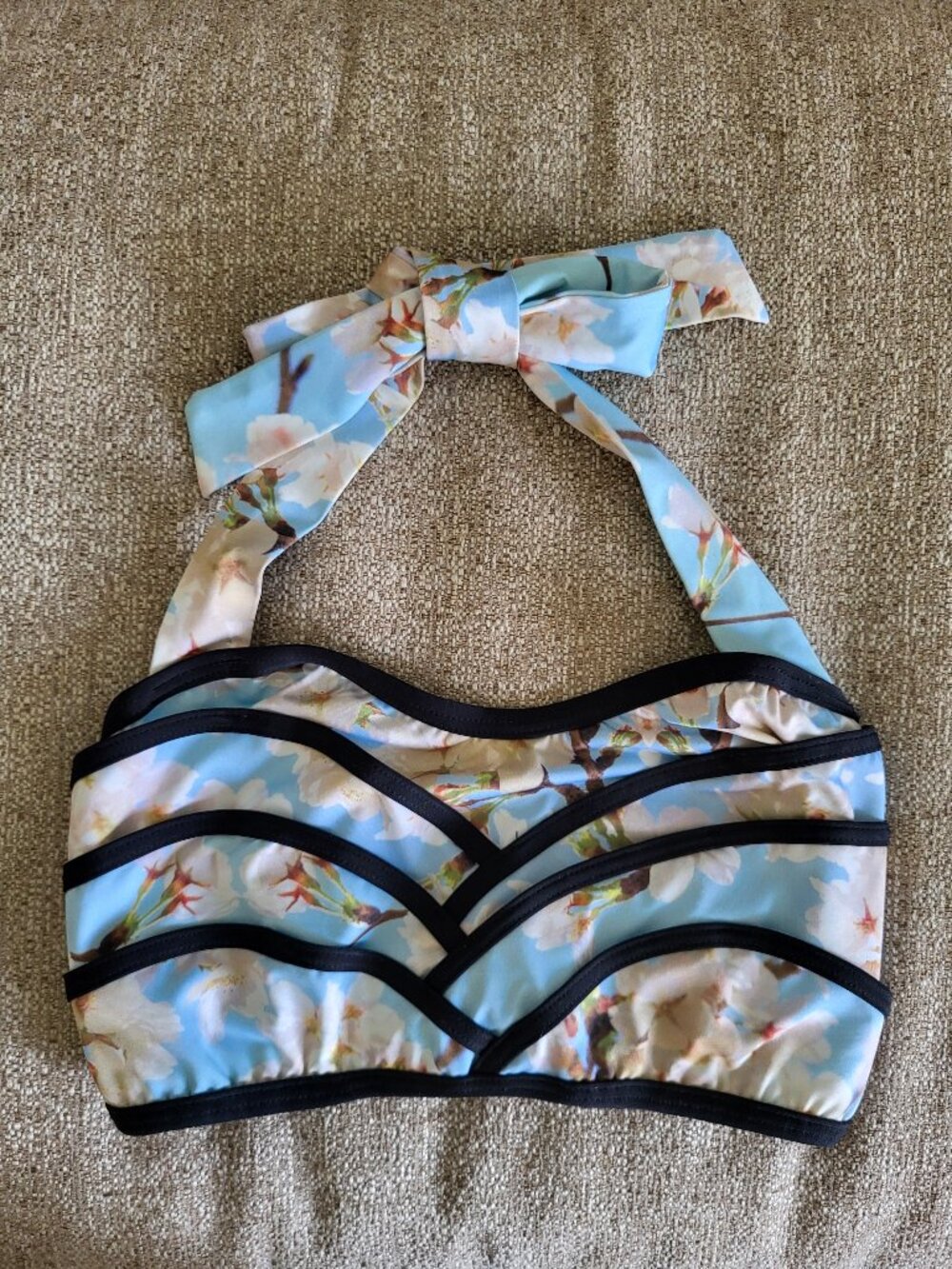 High Dive by Modcloth Retro Bikini Swim Top – Size Small